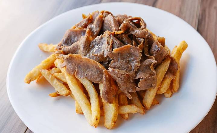 Large Fries & Beef Donair Meat