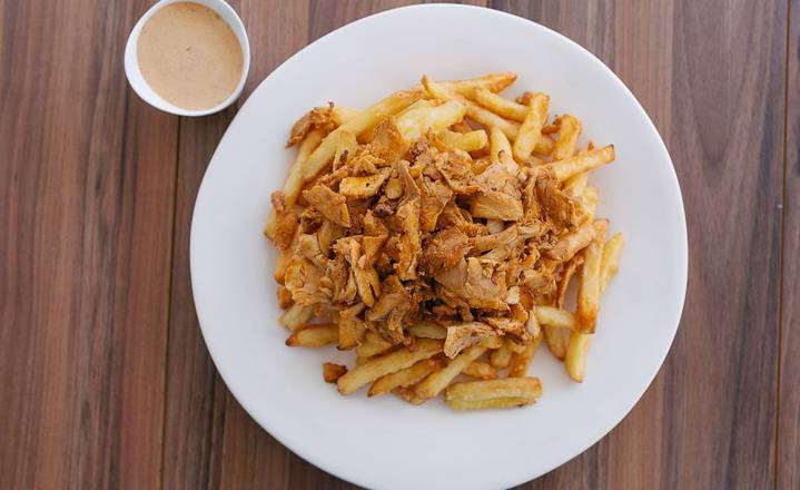 Large Fries & Chicken Donair Meat