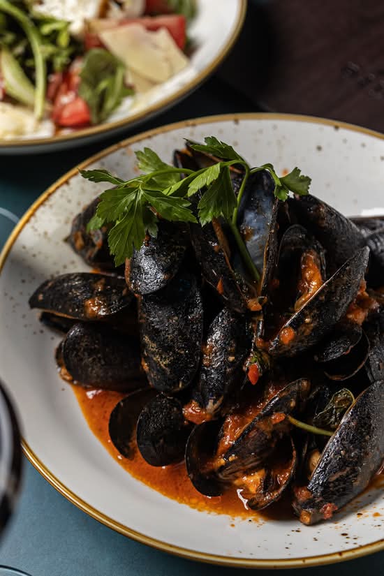 Steamed Mussels