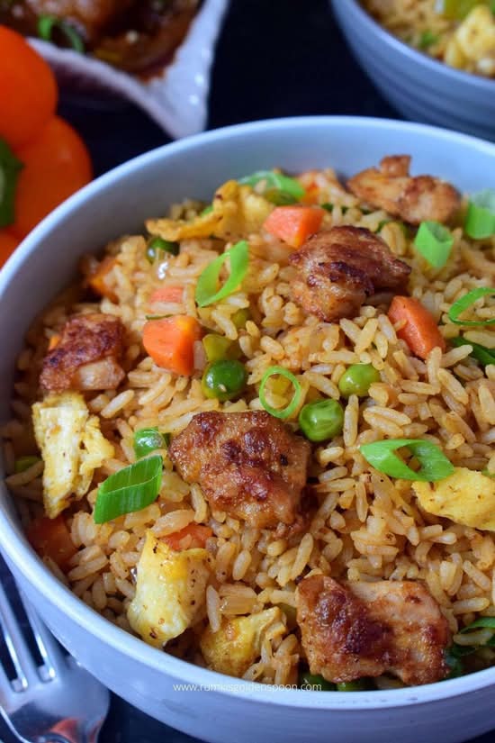 Poulet Fried Rice | Chicken Fried Rice