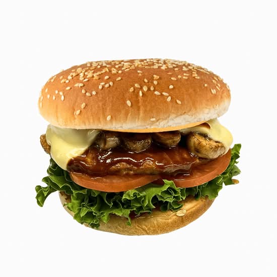 BBQ, Swiss, Mushroom Beef Burger