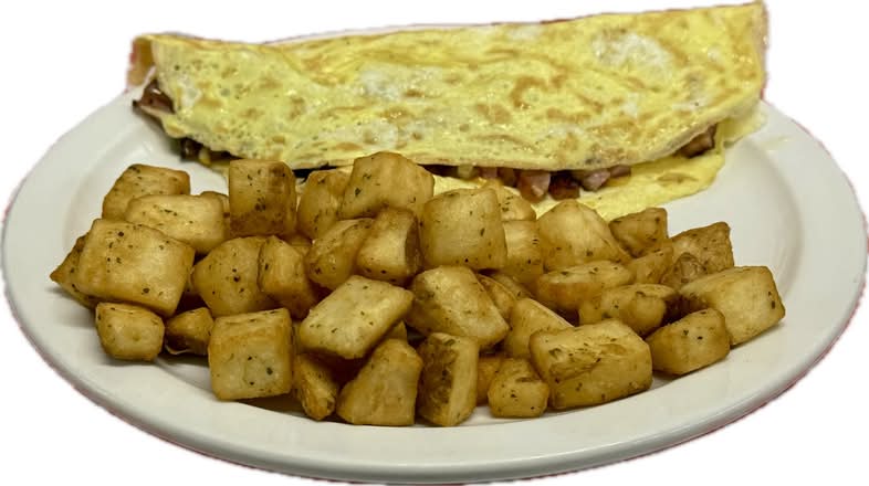 Omelette with Hash Browns
