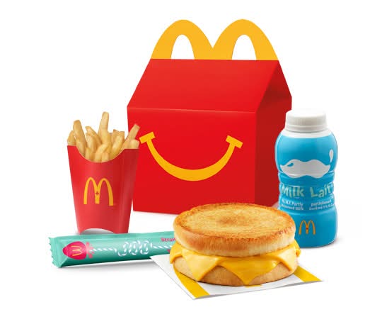 Happy Meal Grilled Cheese with Mini Fries [390-500 Cals]