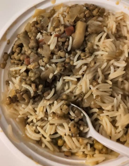 Dal Tadka Over Rice