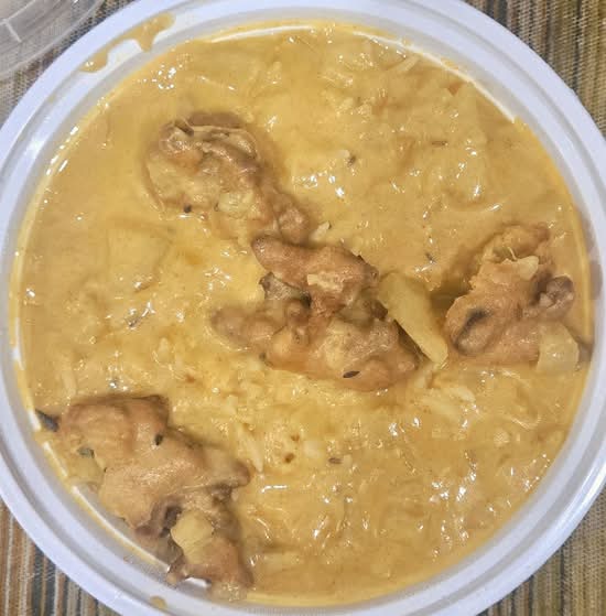 Kadhi Pakora Over Rice