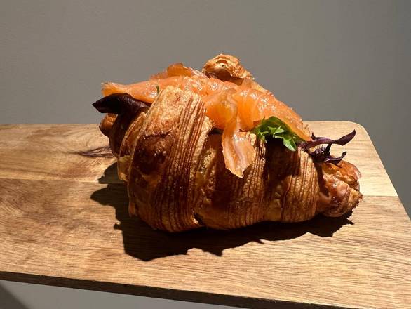 Smoked Salmon Croissant Sandwich