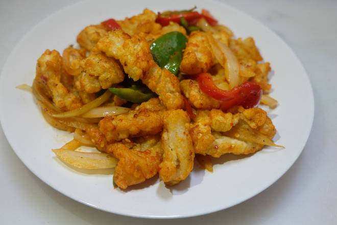 Salted and Pepper Deep Fried Spicy Squid