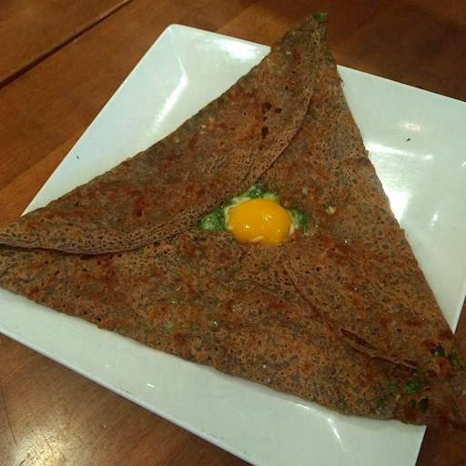 Galette complète pesto / Complete Crepe with Pesto