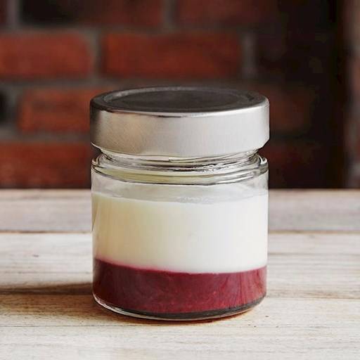 Gâteau fromage et framboises / Raspberry Cheesecake in a Jar