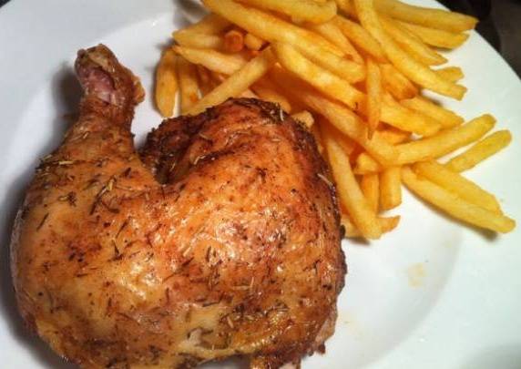 1/3 Tandoori chicken & Crispy fries
