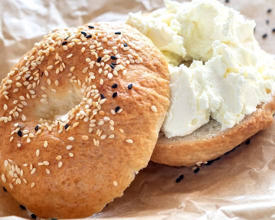 Toasted Bagel with Cream Cheese