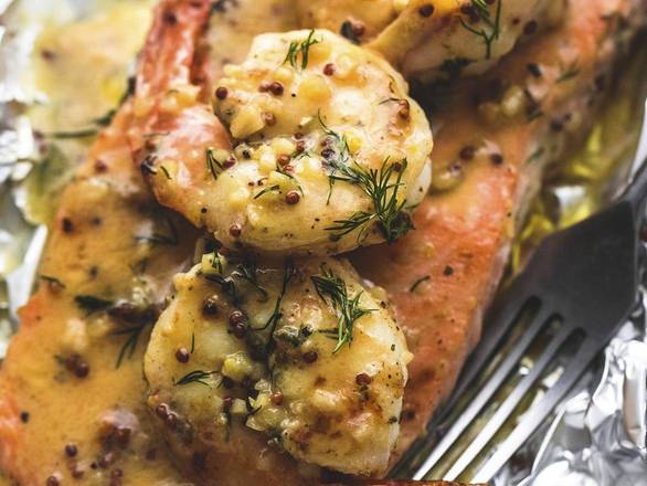 Atlantic Salmon & Grilled Shrimp