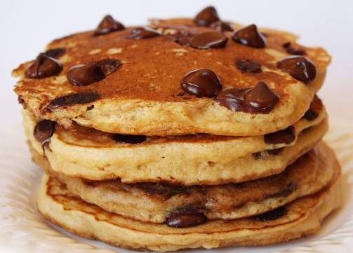 Chocolate chip pancakes(2pcs)
