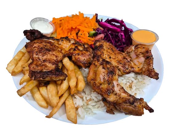 Assiette Cuisses de Poulet Désossées / Boneless Chicken Thigh Plate
