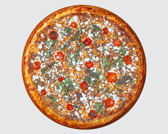 Spinach Tomato Feta Pizza