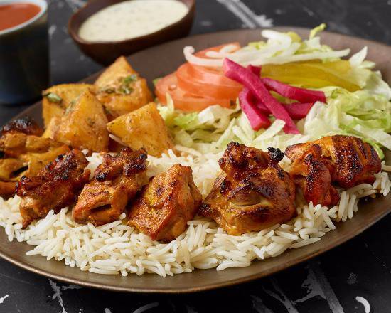 Chargrill BBQ Chicken Kebab Plate