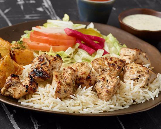 Chicken Souvlaki Plate Combo
