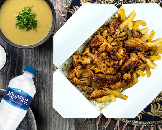 Express Box Chicken Shawarma Mixed - Rice & Fries Combo