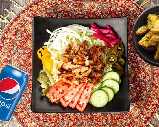 Chicken Shawarma Salad Bowl Combo