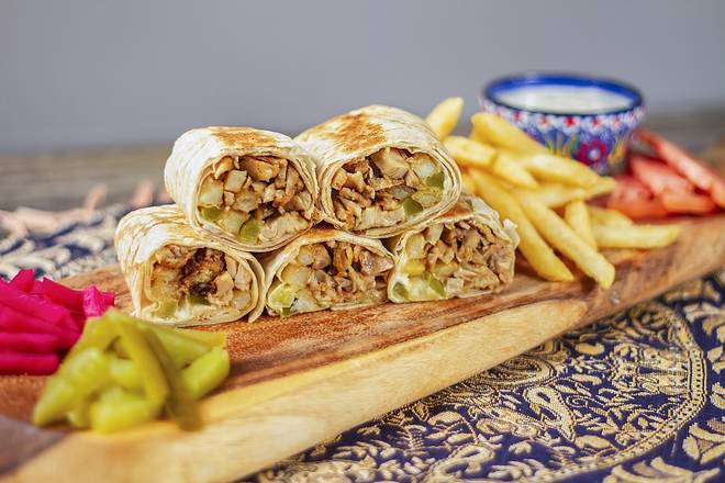 Chicken Shawarma Saj Meal