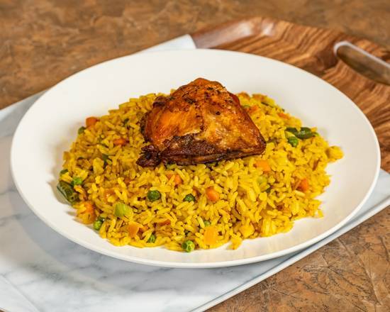 Fried rice and chicken