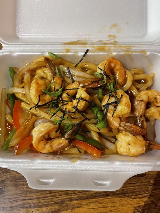 N2) Shrimp Yaki Udon