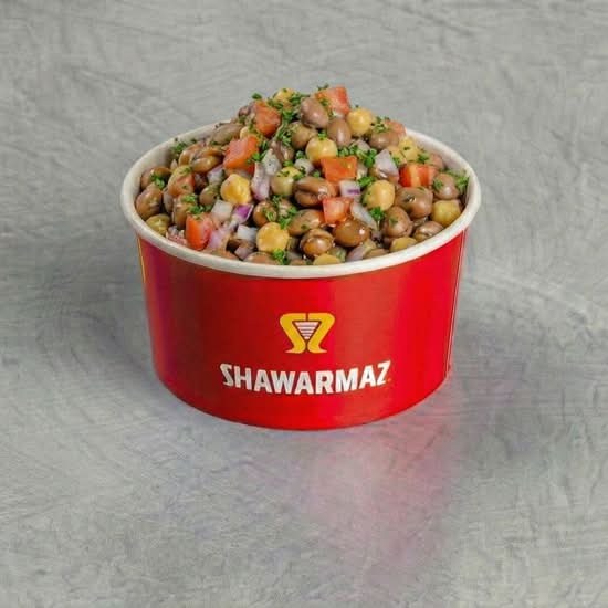 Salade de fèves gourganes et pois chiches / Broad beans and chickpeas salad