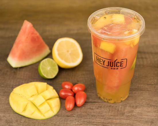 700ML Mixed Fruit Cubes and Green Tea
