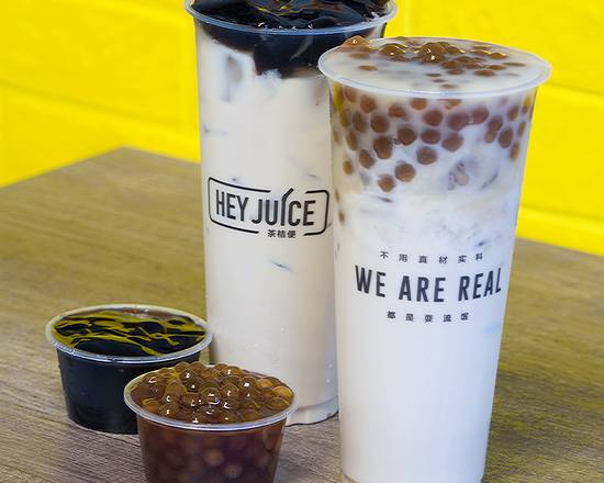 Milk Tea with Grass Jelly
