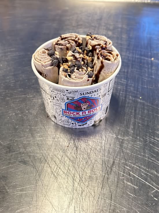 Chocolate Cake Rolled icecream