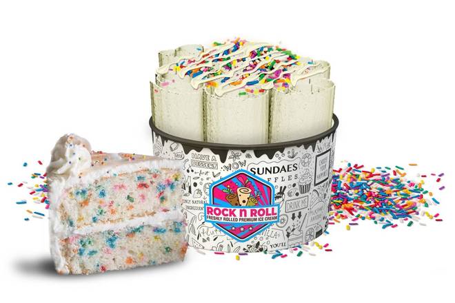Birthday Cake Rolled Ice-cream