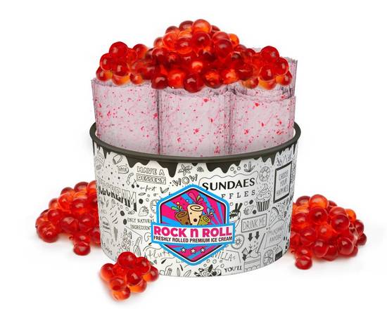 Very Berry Rolled Ice-cream