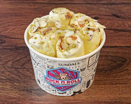 Kesar Badam Kulfi Rolled Ice-cream