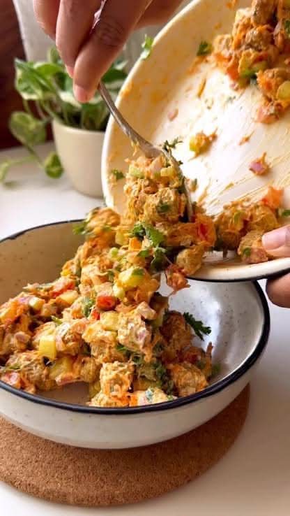 Soya Chaap Salad