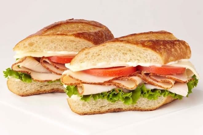 Turkey Havarti Cheese on Ciabatta Sanwich