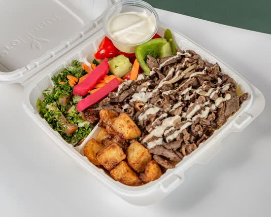 Assiette Shawarma ( Boeuf mariné)
