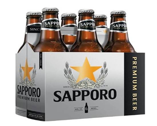 Sapporo premium beer pack (6 bottles)
