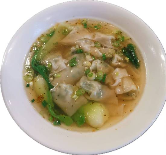 Fish, shrimp & chives wonton soup
