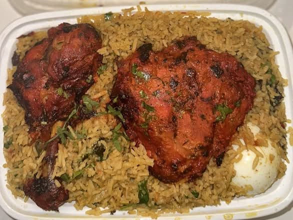 Chettinad Tandoori Chicken Biryani