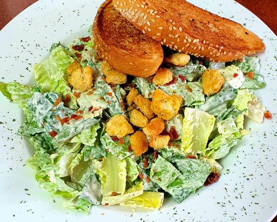 Caesar Salad and Garlic Bread