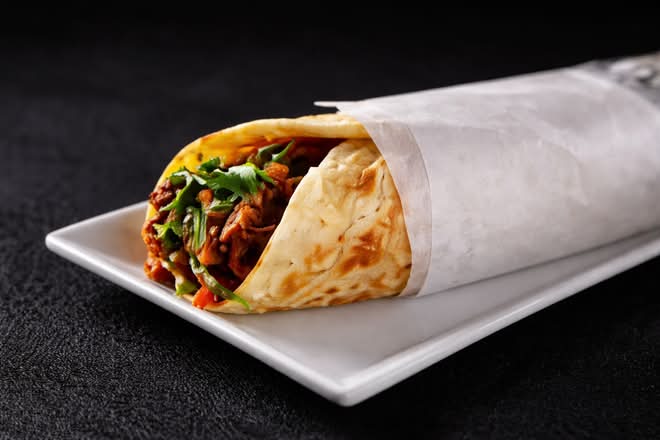 Chili Chicken Wrap / Wrap au Poulet Pimenté