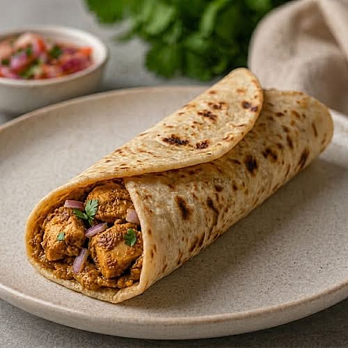 Chicken Curry Wrap / Wrap au Poulet au Cari