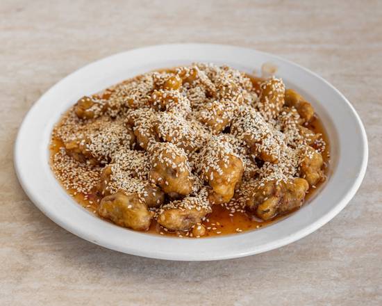 37. Poulet Aux Sesames Avec Riz À La Vapeur