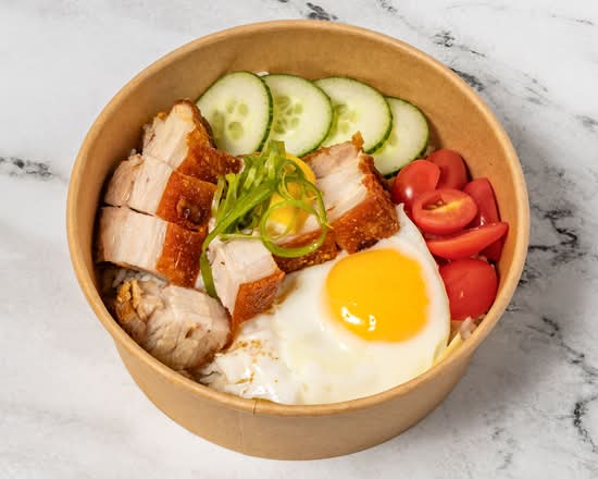 Crispy Fried Pork Belly (Lechon Kawali Bowl)
