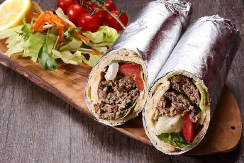 Ground Beef Wrap  Combo/ رپ کوبیده