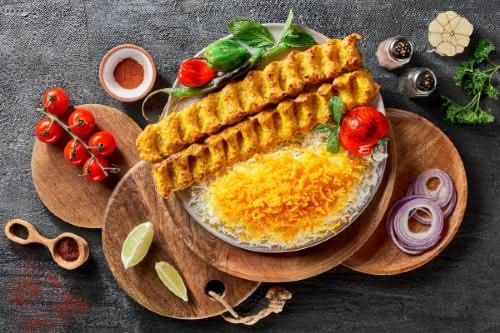 Ground Chicken Kebab Combo(2 Pcs) / کوبیده جوجه