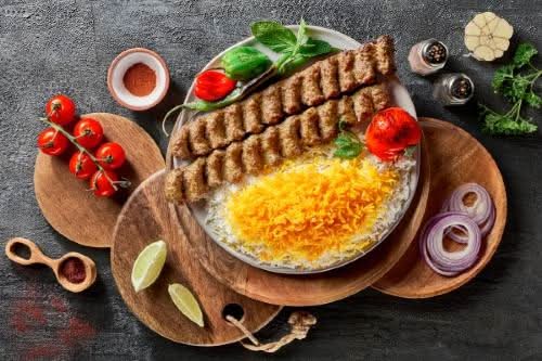 Ground Beef Kebab combo (2 Pcs) / کباب کوبیده