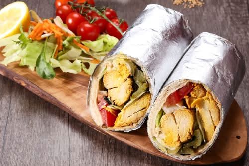 Ground Chicken Wrap Combo / رپ کوبیده مرغ