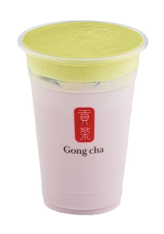 Matcha Foam Taro Tea