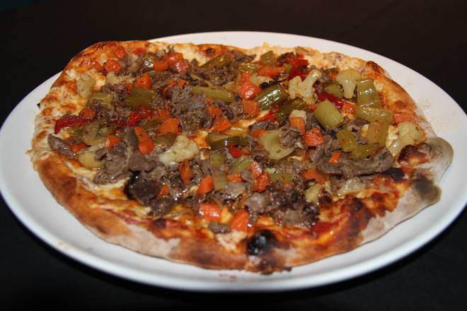 Pizza Steak Jardiniére / Steak Garden Pizza